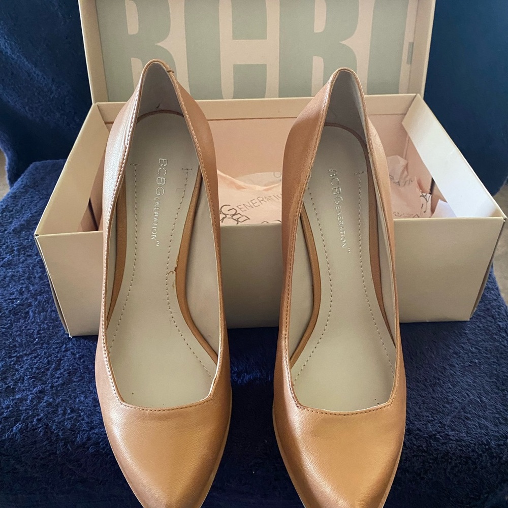 BCBGeneration Women's Tan Pump Heels